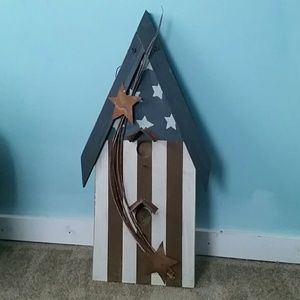 Americana Rustic Wall Art/Faux Bird House